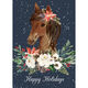 Happy Horse Folded Holiday Cards Image 4 of 4